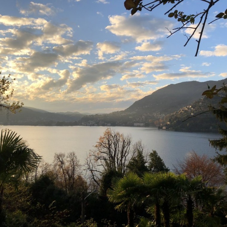 Lake Como during winter time